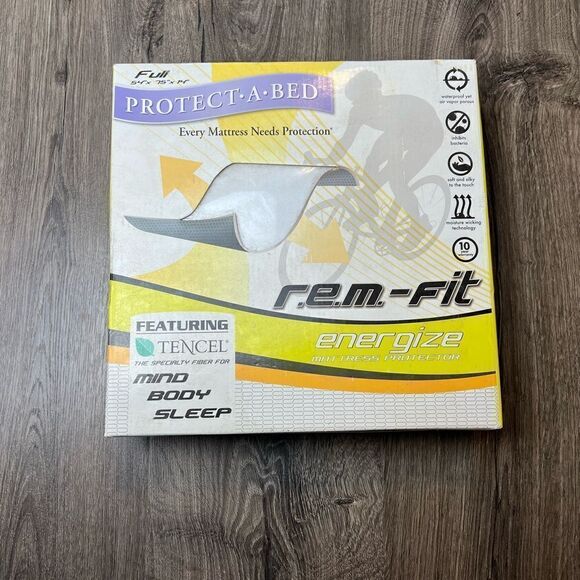 REM-Fit Energize Smooth Mattress Protector Full size - Picture 1 of 3